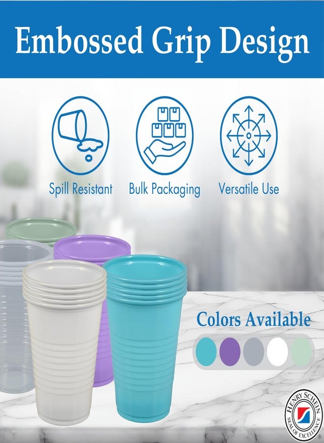Henry Schein Disposable Cups, 5 oz, Blue (200 Count) – Dental Rinse Cups, Double-Coated for Durability, Latex-Free, Embossed Grip, Ideal for Medical, Office, and Event Use - Image 2